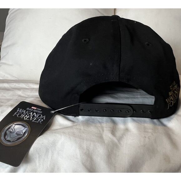 Black Panther Wakanda Forever NEW Snapback Rare Promo Hat Marvel Studios Cap Hat - Picture 6 of 6